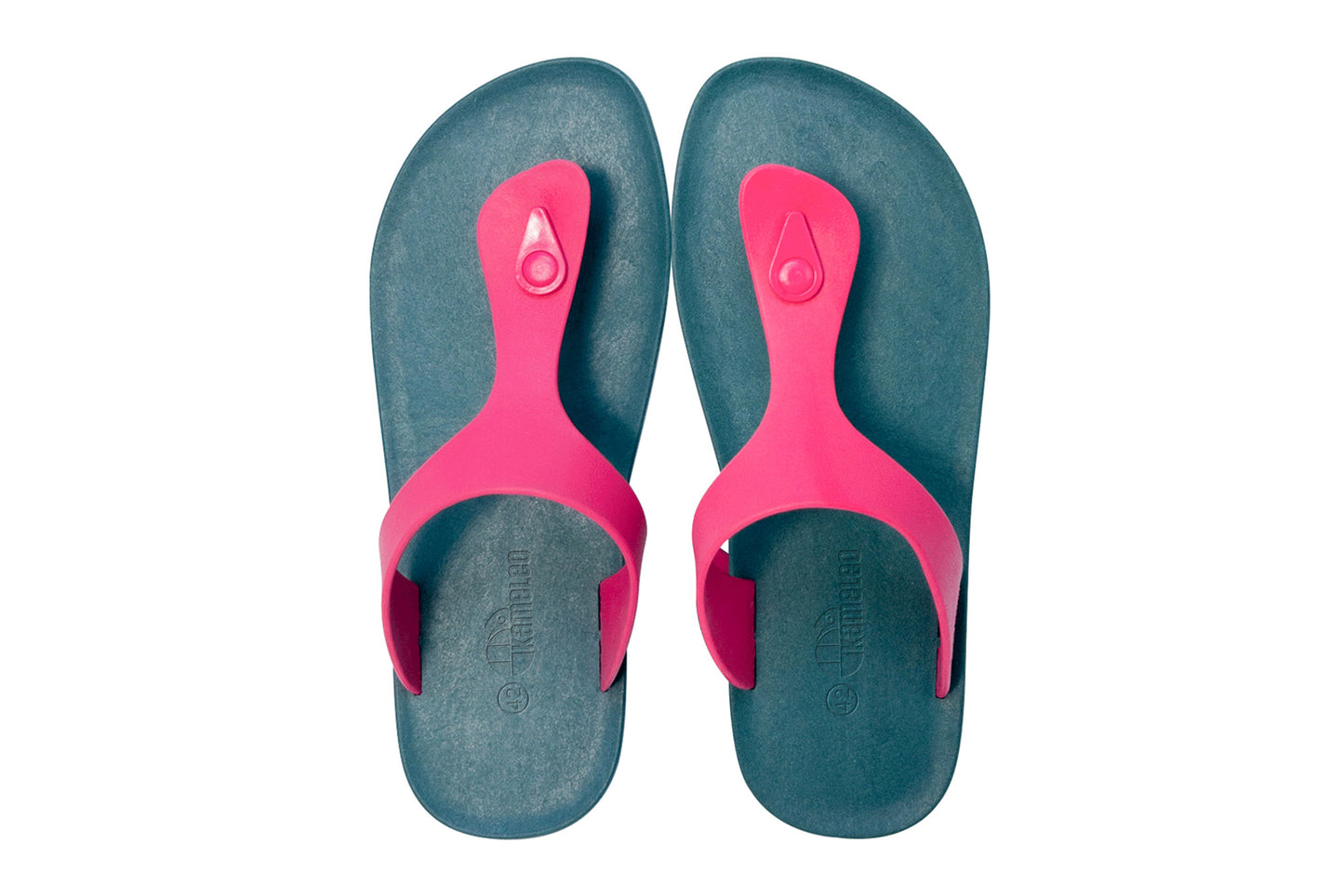 Candy Green Sole Pink Strap