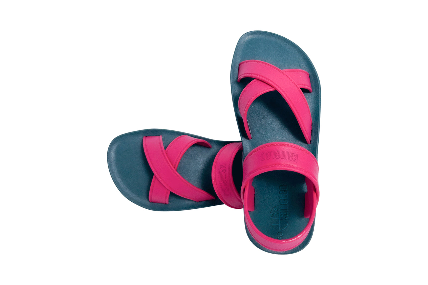 Cross Plus Kids Green Sole Pink Strap