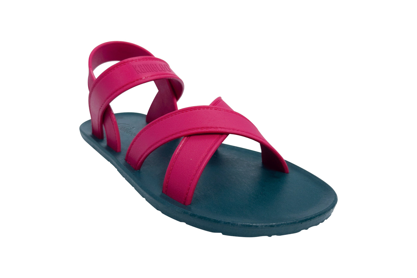 Cross Plus Kids Green Sole Pink Strap