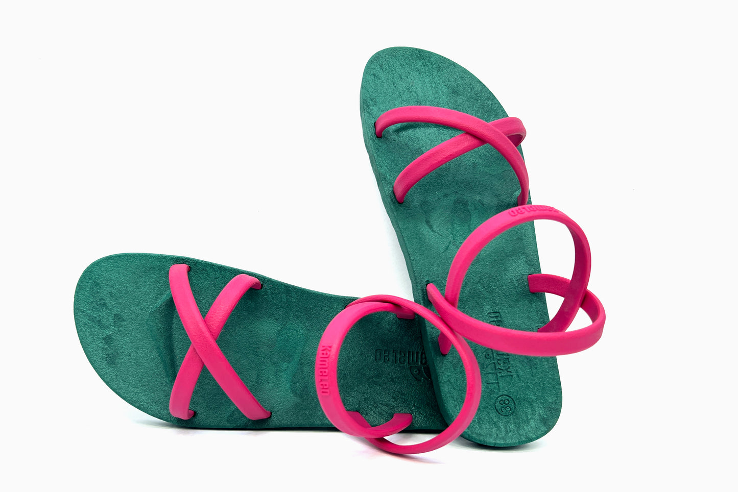 Cross Slim Green Sole Pink Strap