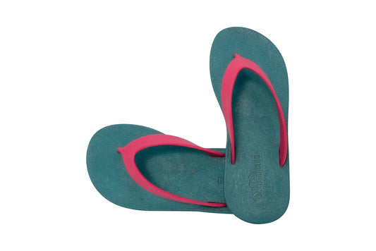 Flippy Green Sole Pink Strap