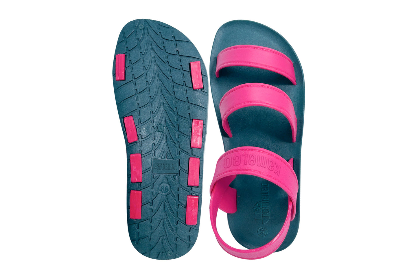 Twin Plus Green Sole Pink Strap