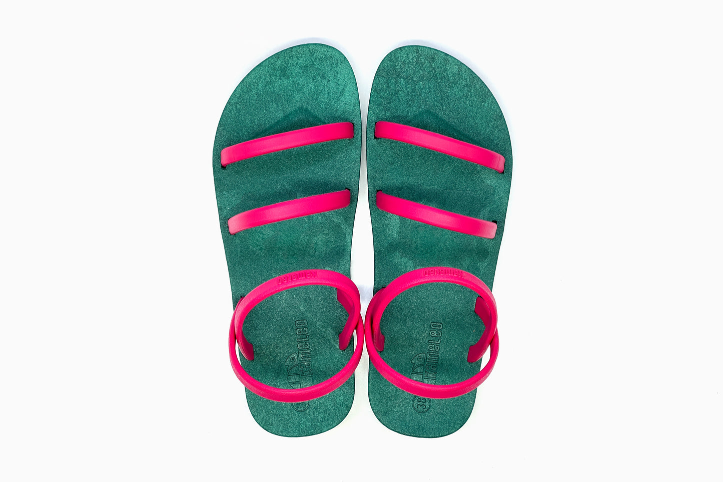Twin Slim Green Sole Pink Strap