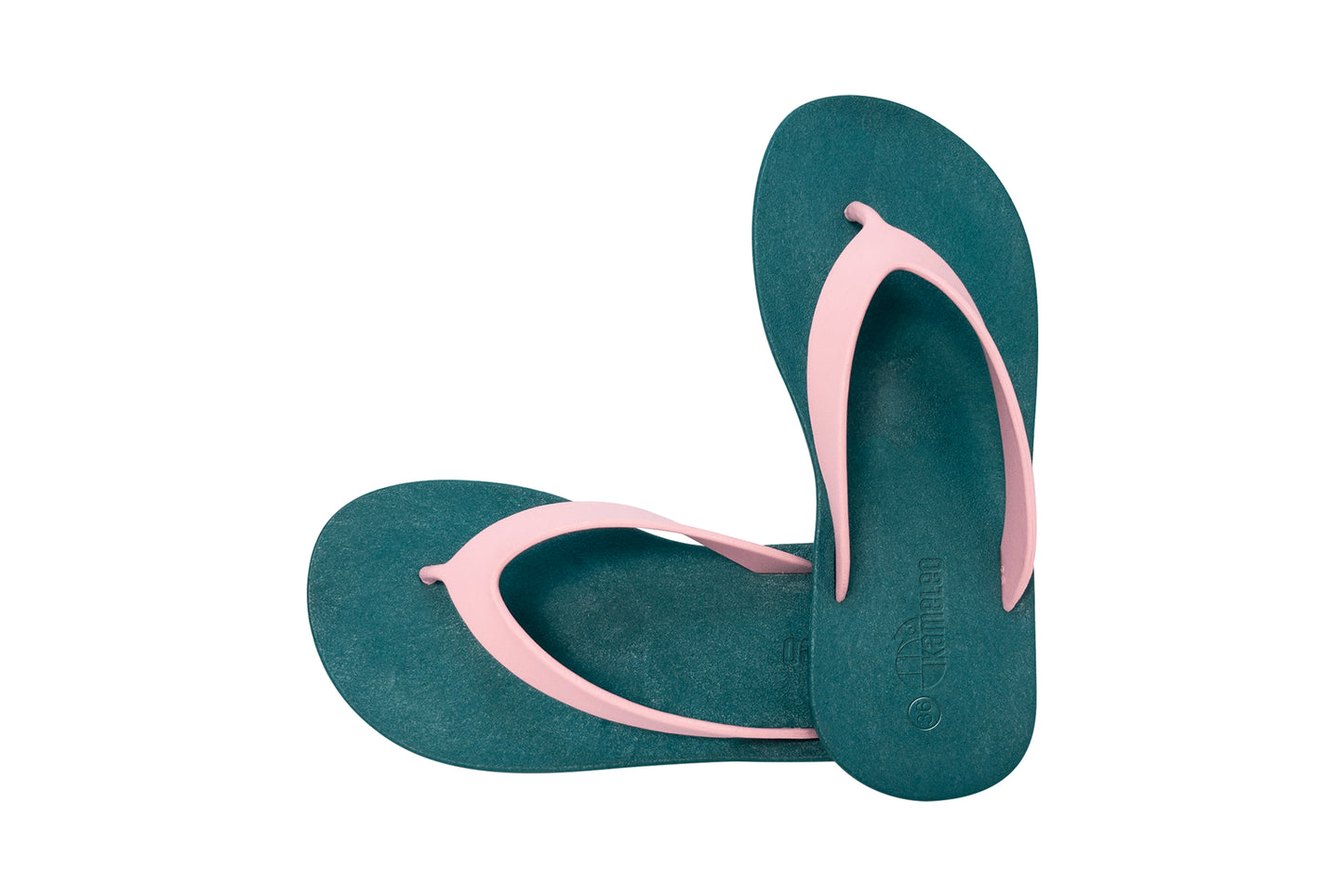 Flippy Green Sole LightPink Strap