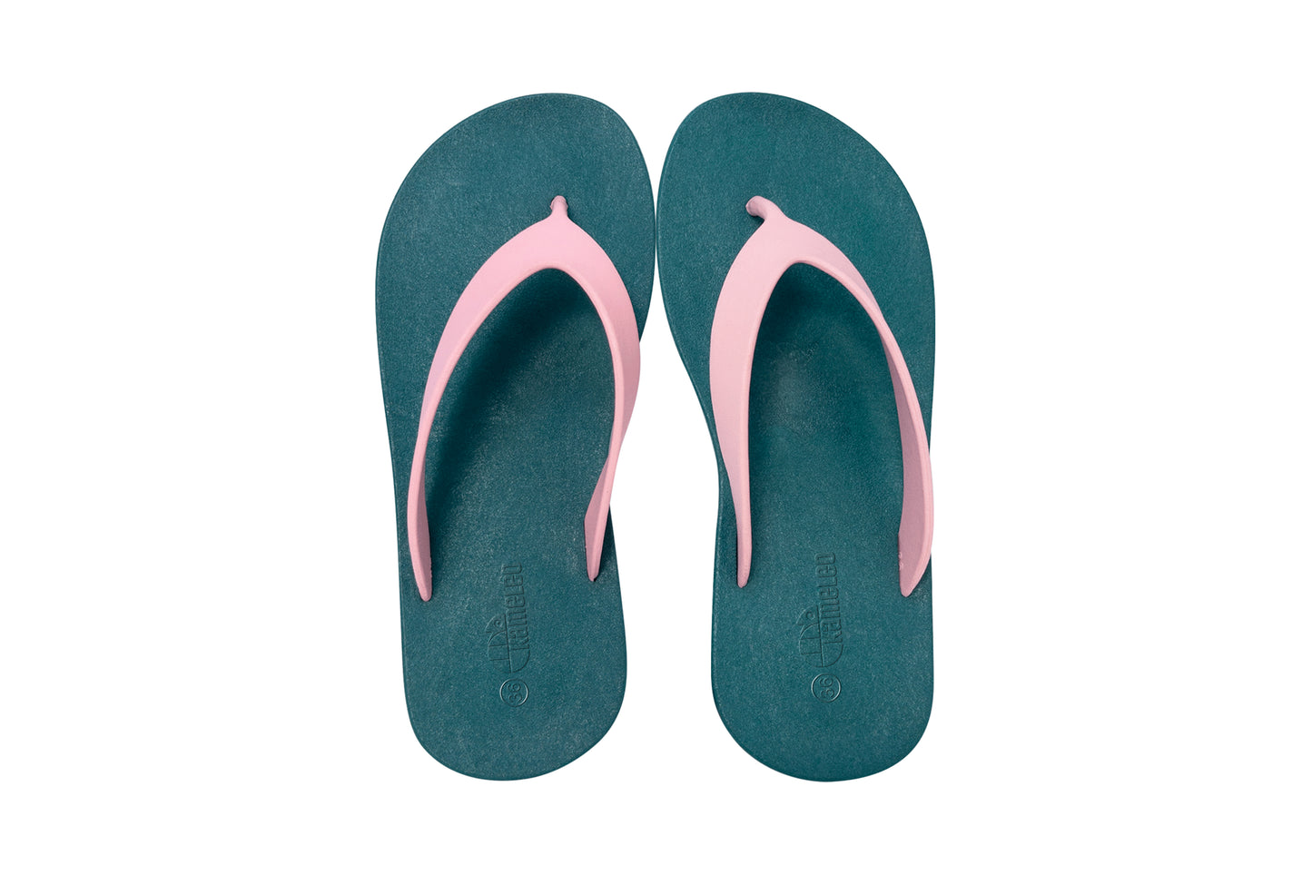 Flippy Green Sole LightPink Strap