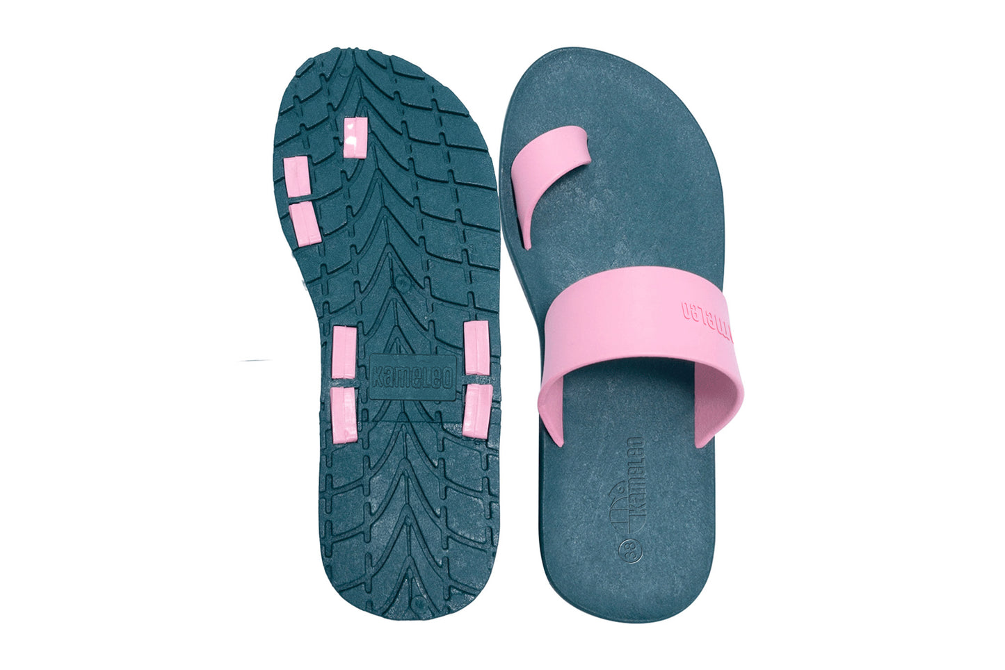 Pop Thumb Green Sole LightPink Strap