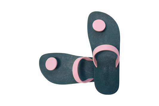 Poppi Dot Green Sole LightPink Strap