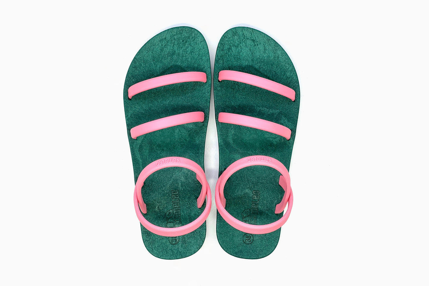 Twin Slim Green Sole LightPink Strap