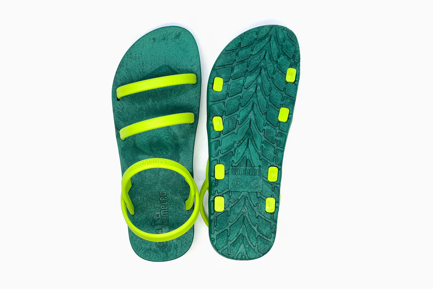 Twin Slim Green Sole Lime Strap