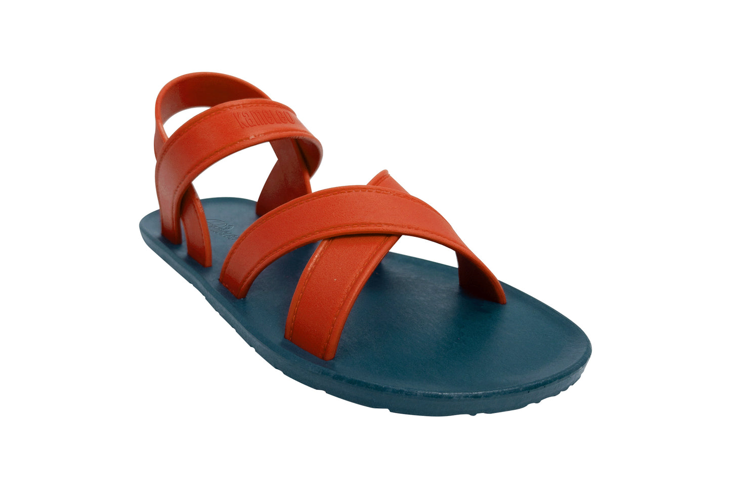 Cross Plus Kids Green Sole Orange Strap