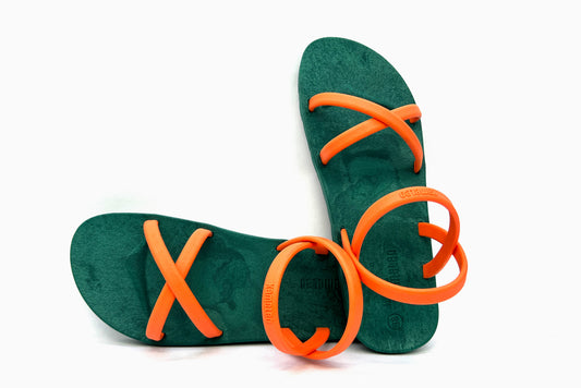 Cross Slim Green Sole Orange Strap