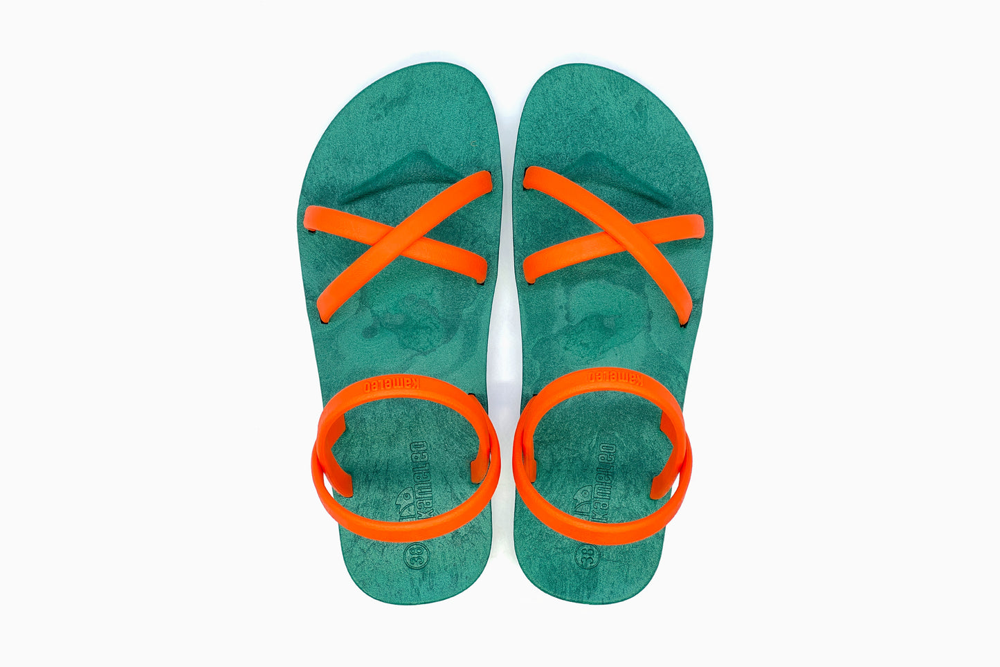 Cross Slim Green Sole Orange Strap