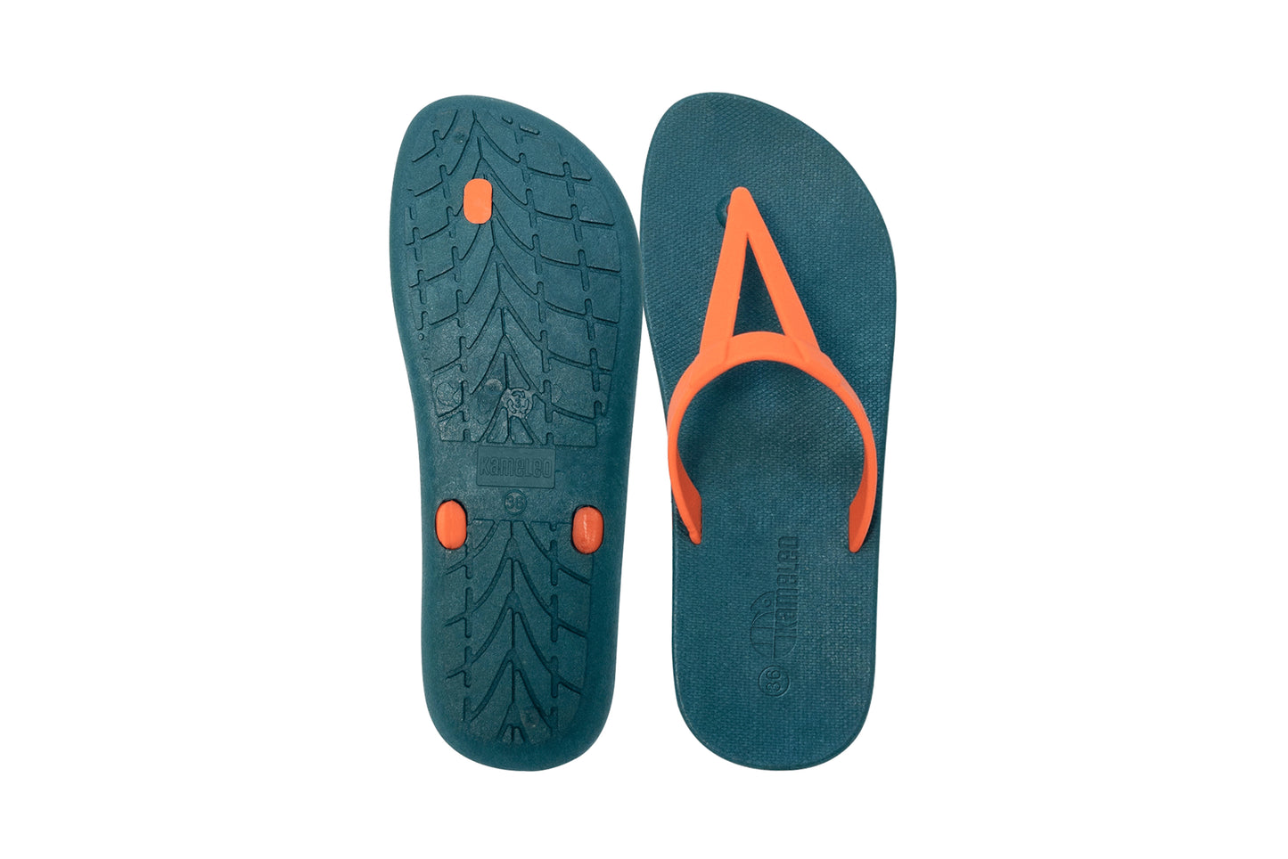 Eiffel Green Sole Orange Strap