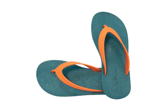 Flippy Green Sole Orange Strap