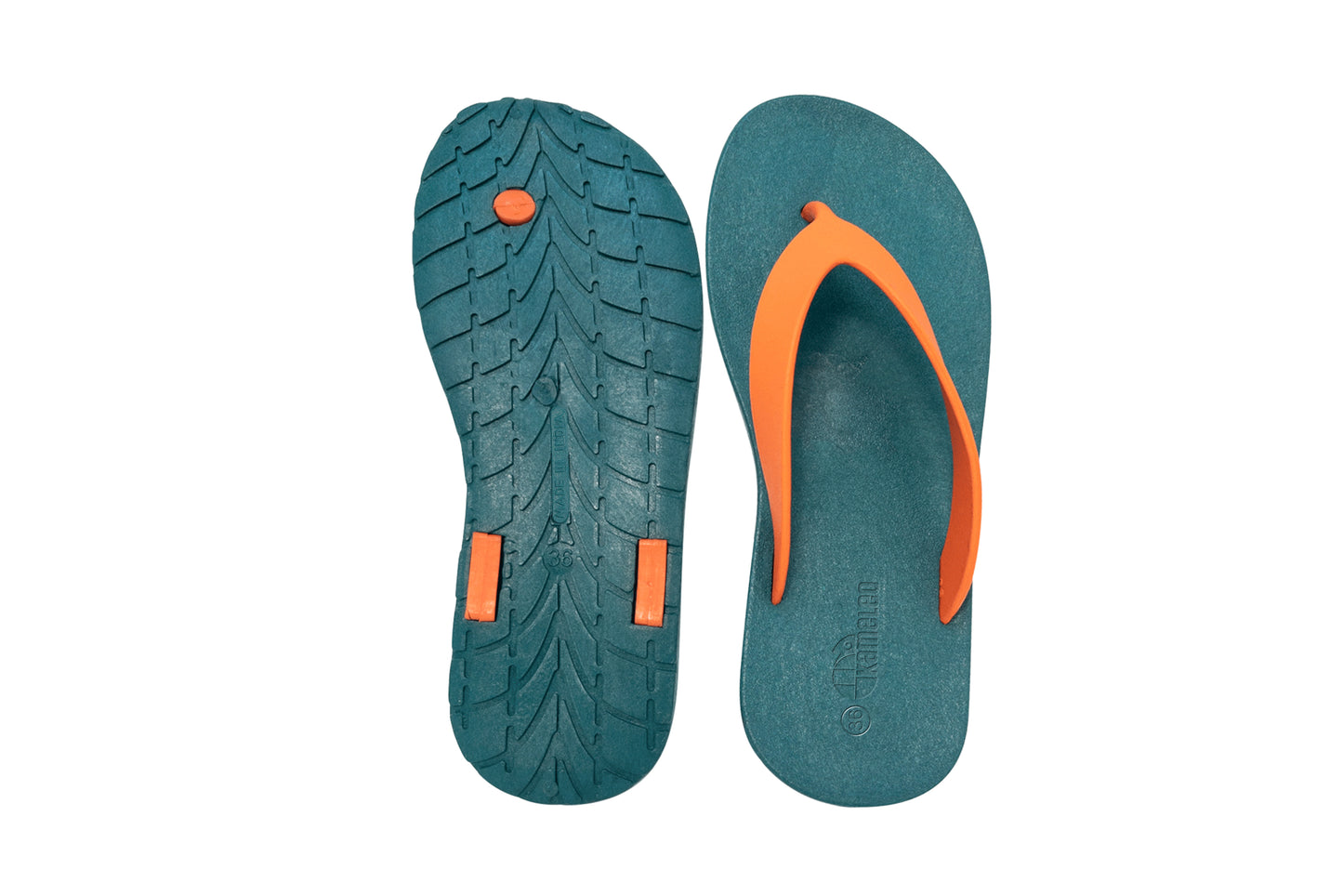 Flippy Green Sole Orange Strap