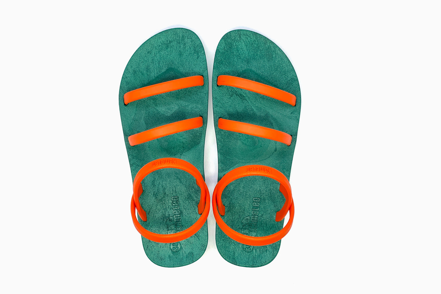 Twin Slim Green Sole Orange Strap