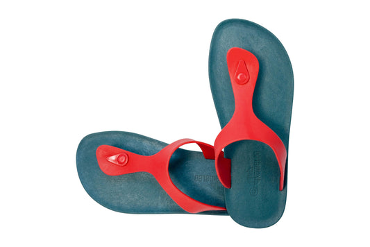 Candy Green Sole Red Strap