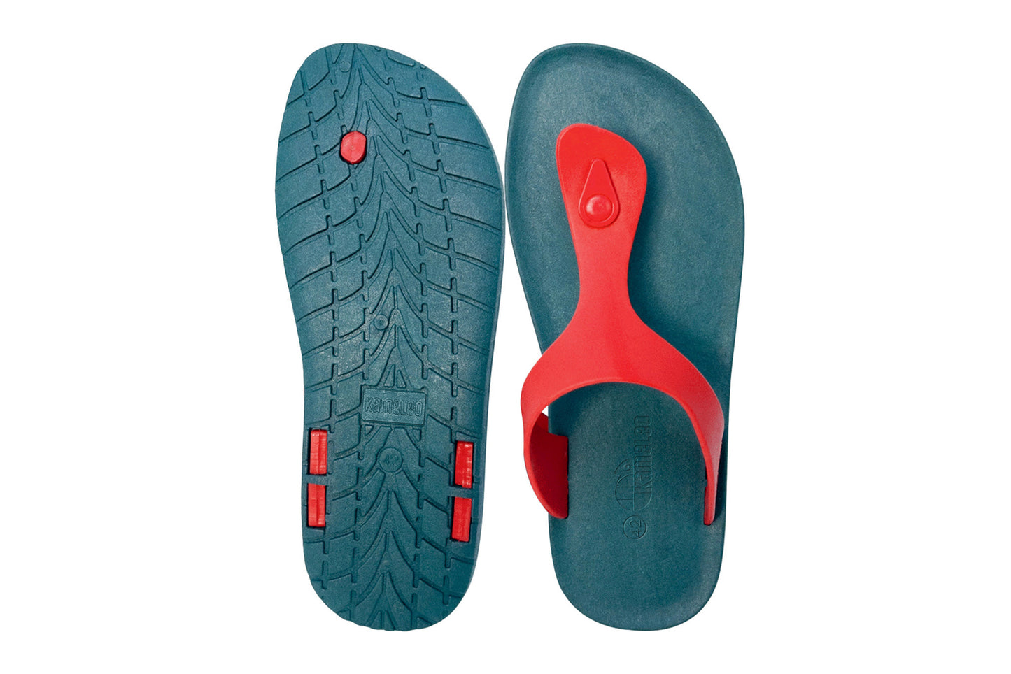 Candy Green Sole Red Strap