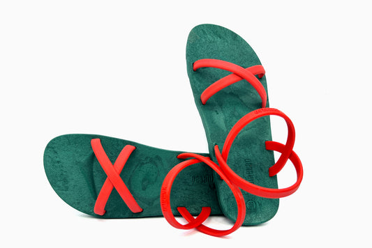 Cross Slim Green Sole Red Strap