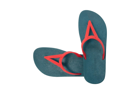 Eiffel Green Sole Red Strap