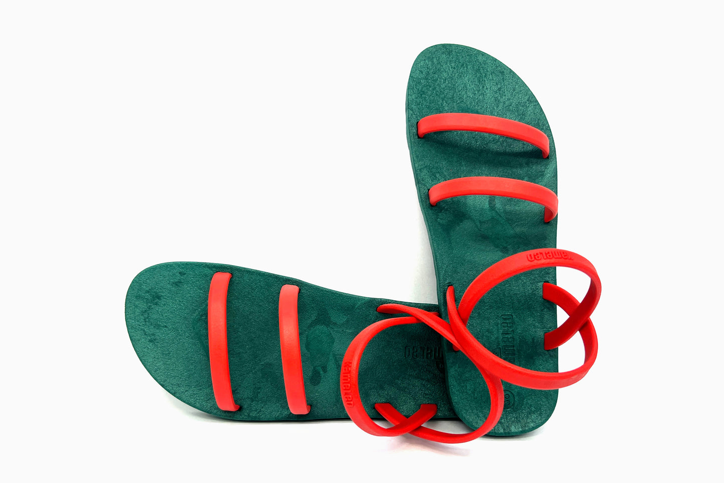 Twin Slim Green Sole Red Strap