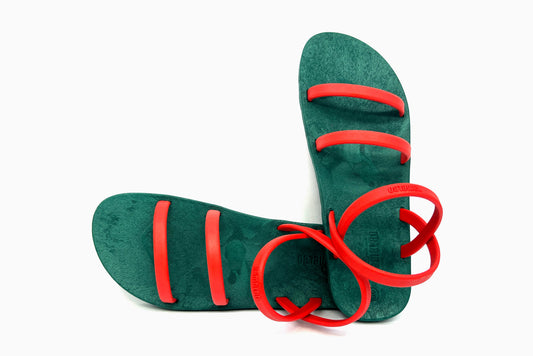 Twin Slim Green Sole Red Strap