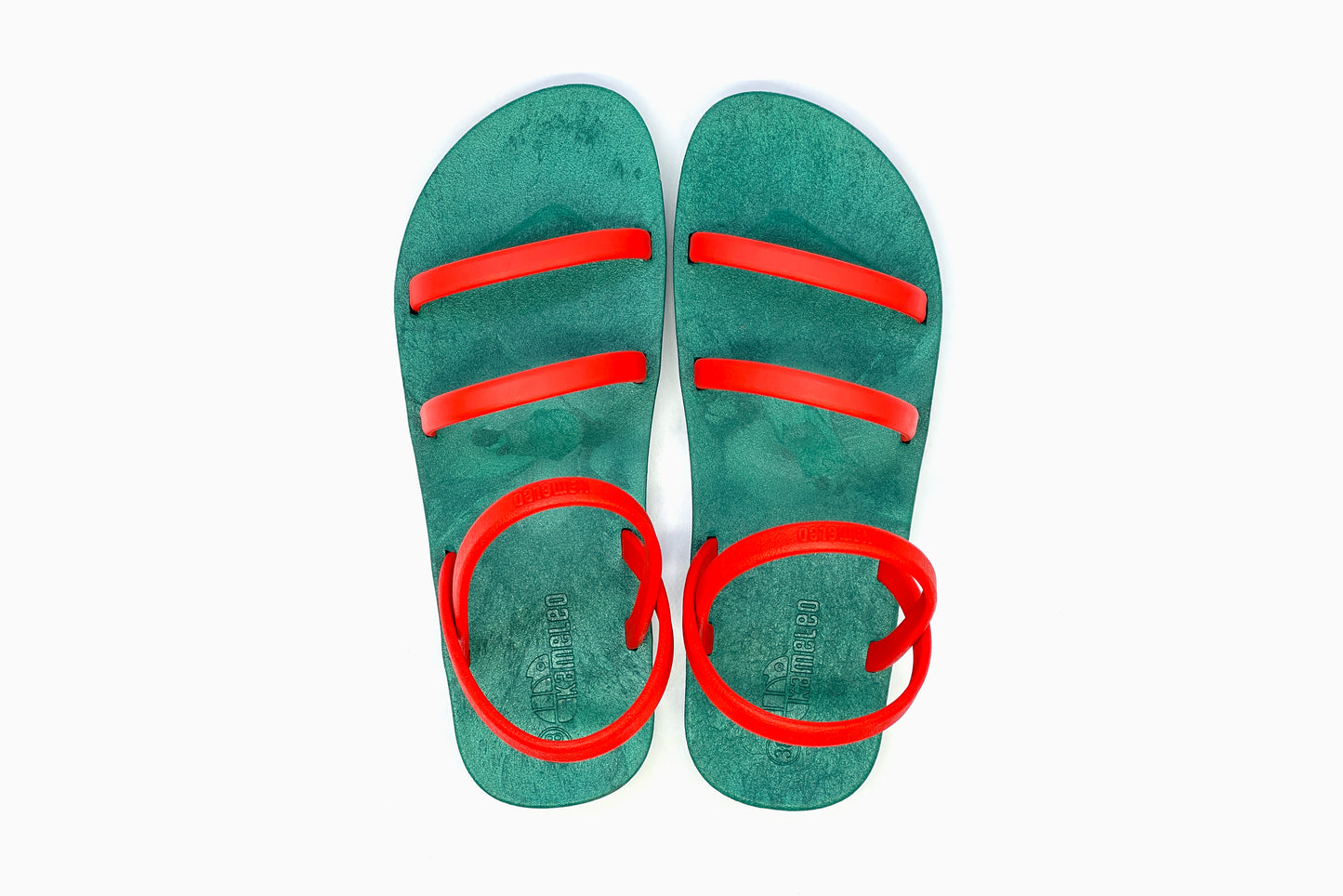Twin Slim Green Sole Red Strap