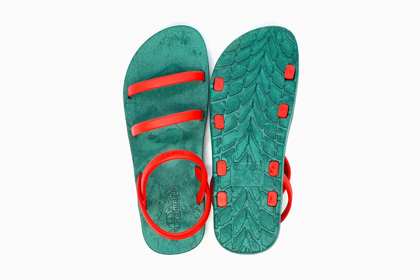 Twin Slim Green Sole Red Strap