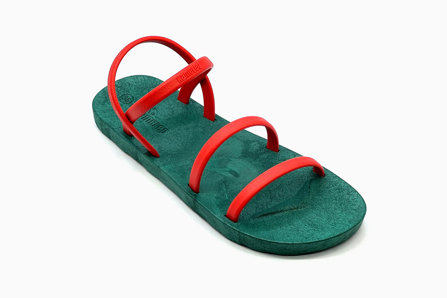 Twin Slim Green Sole Red Strap