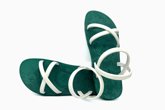 Cross Slim Green Sole White Strap