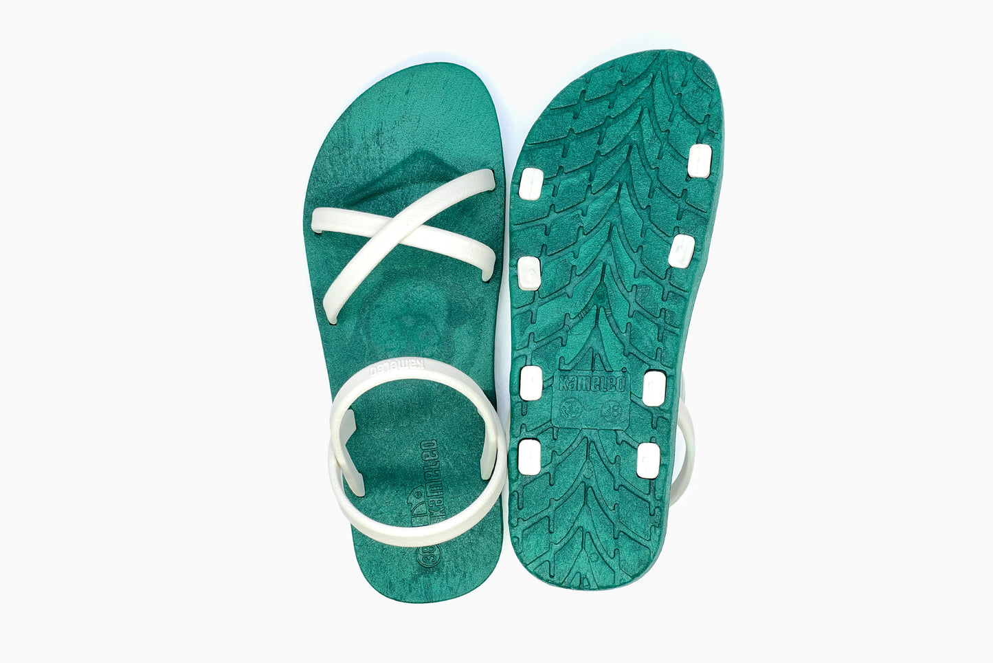 Cross Slim Green Sole White Strap