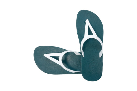Eiffel Green Sole White Strap