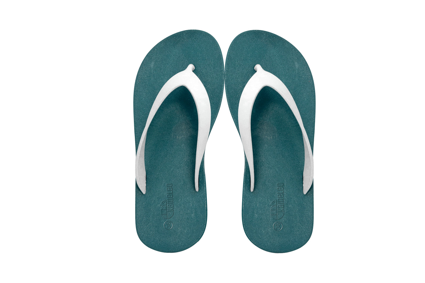 Flippy Green Sole White Strap