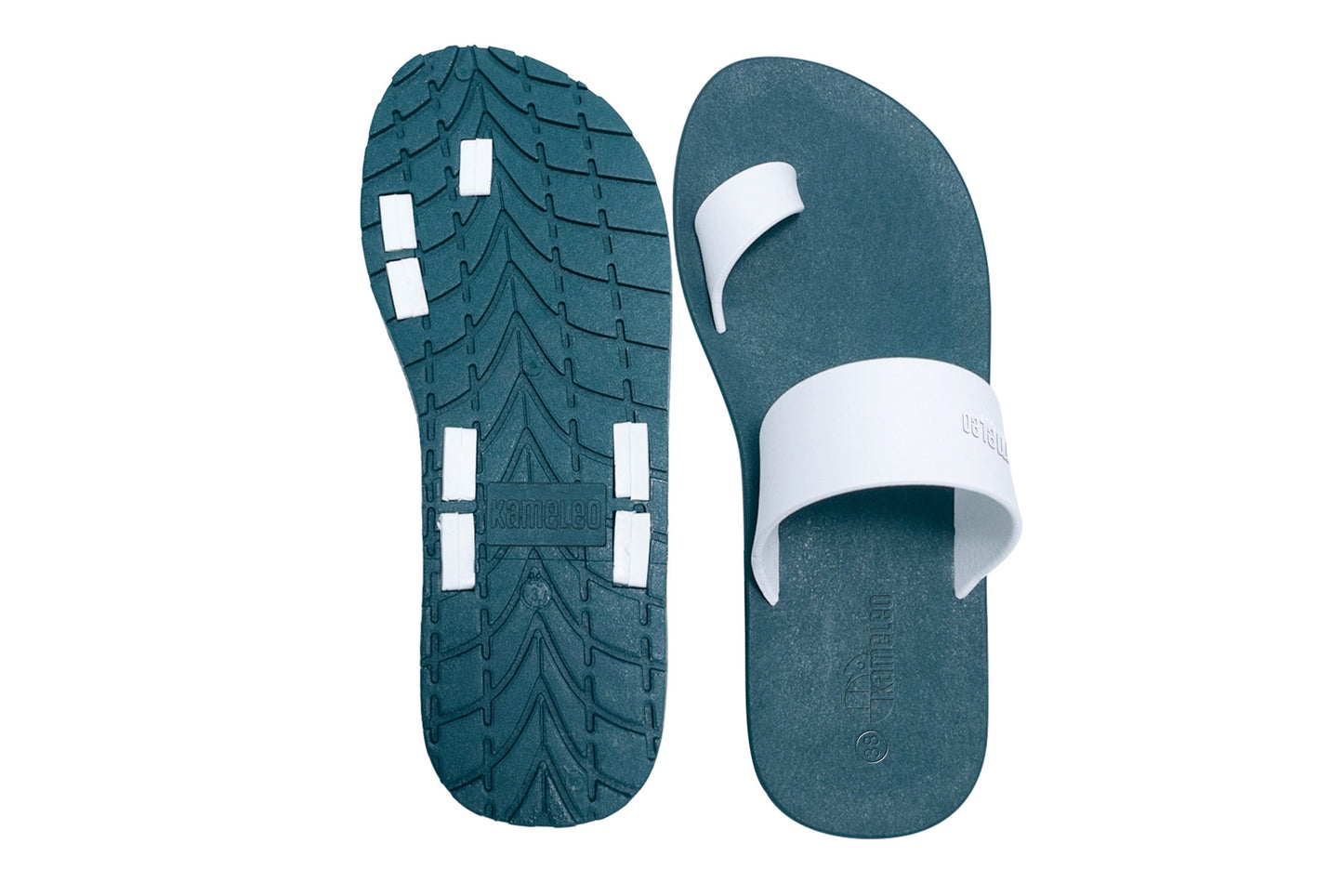 Pop Thumb Green Sole White Strap