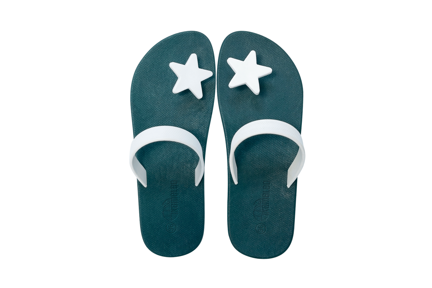 Poppi Star Green Sole White Strap