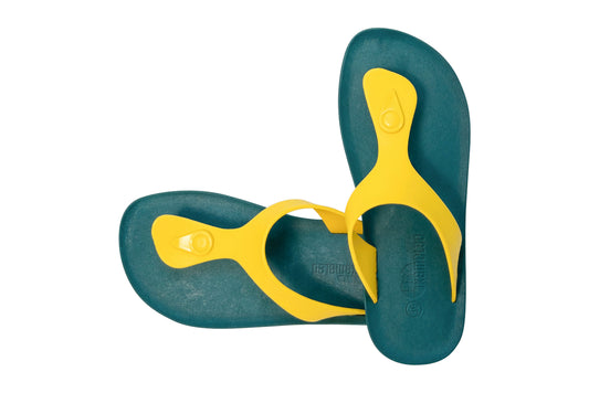 Candy Green Sole Yellow Strap