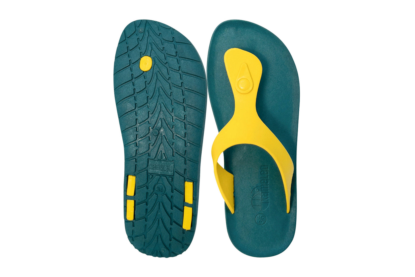 Candy Green Sole Yellow Strap