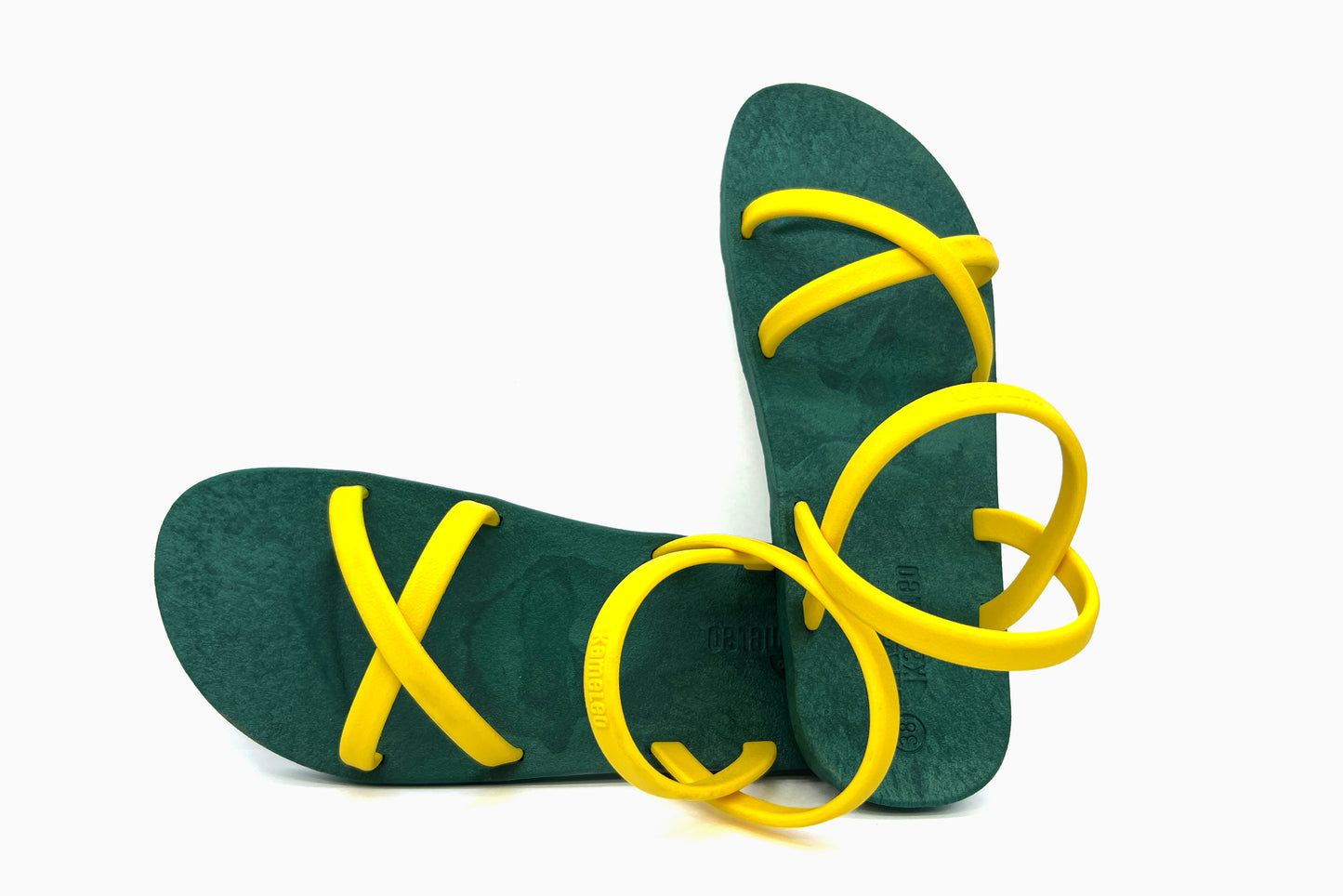 Cross Slim Green Sole Yellow Strap