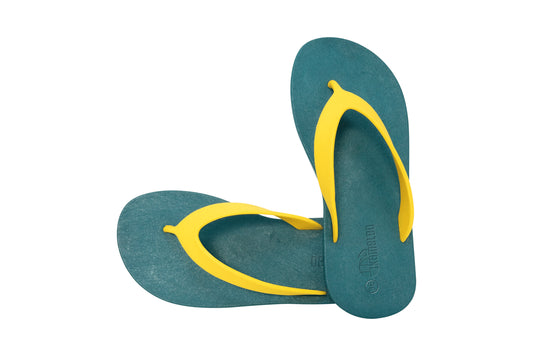 Flippy Green Sole Yellow Strap