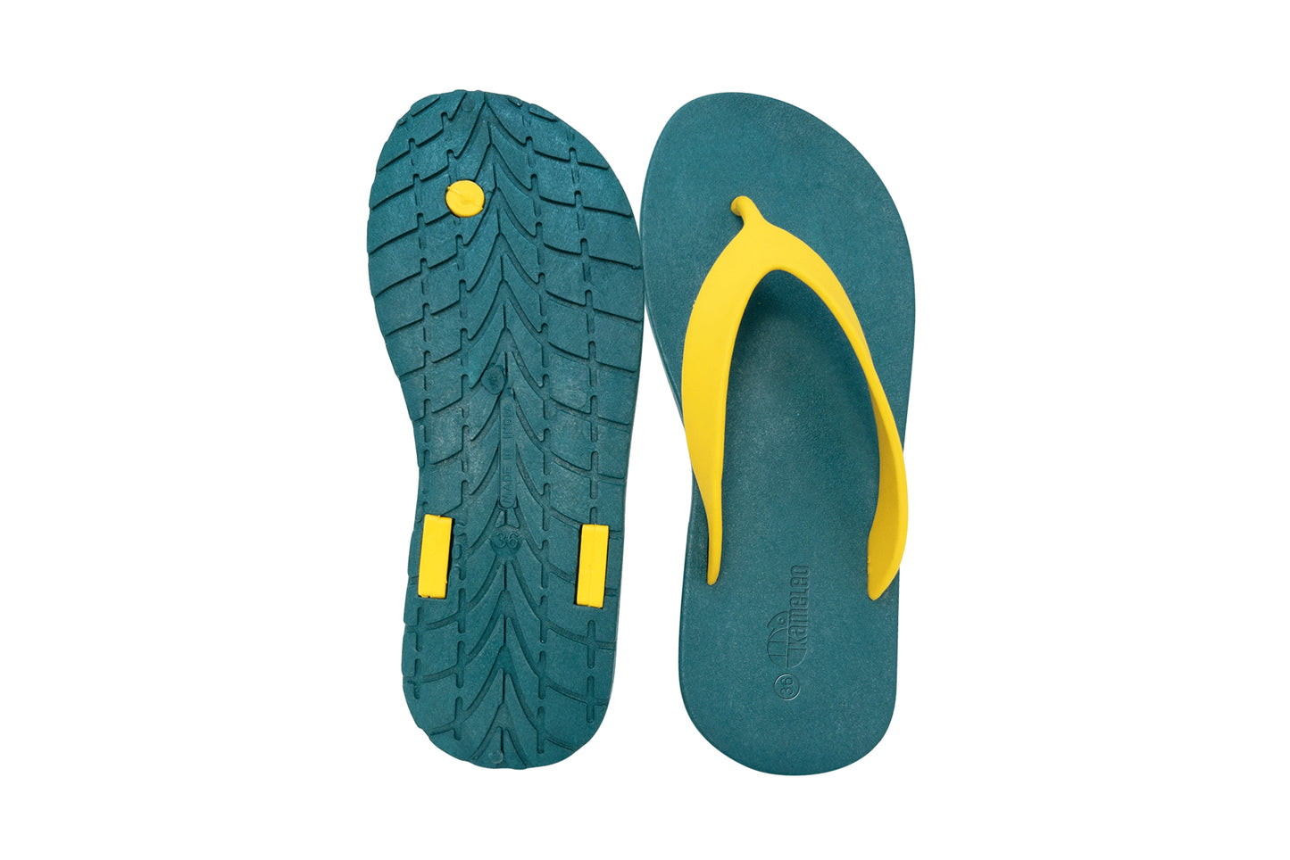 Flippy Green Sole Yellow Strap