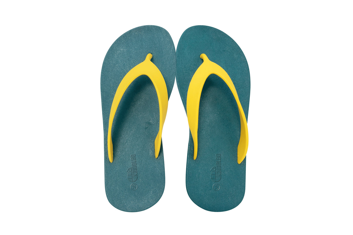 Flippy Green Sole Yellow Strap