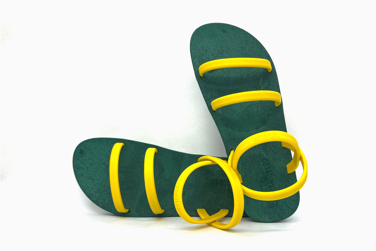 Twin Slim Green Sole Yellow Strap