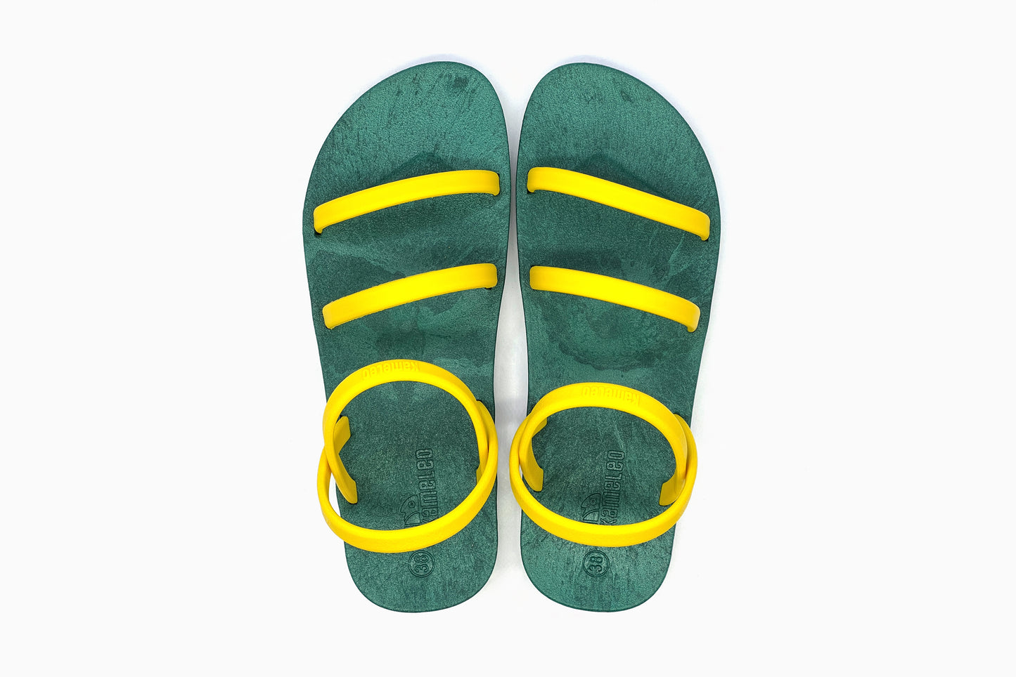 Twin Slim Green Sole Yellow Strap