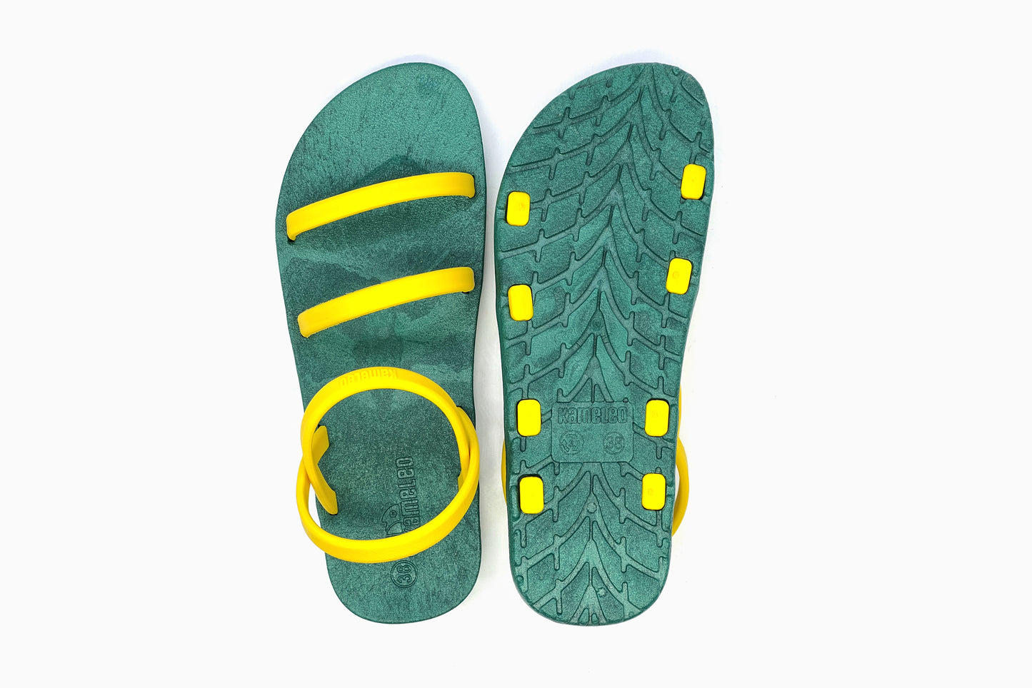 Twin Slim Green Sole Yellow Strap