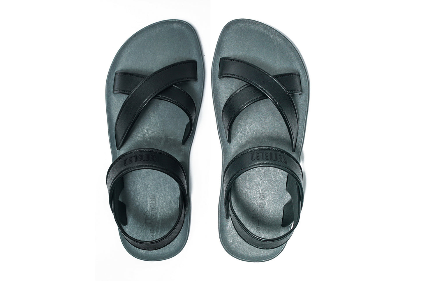 Cross Plus Kids Grey Sole Black Strap