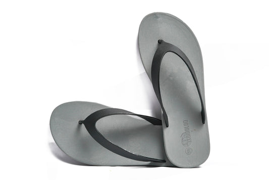 Flippy Grey Sole Black Strap