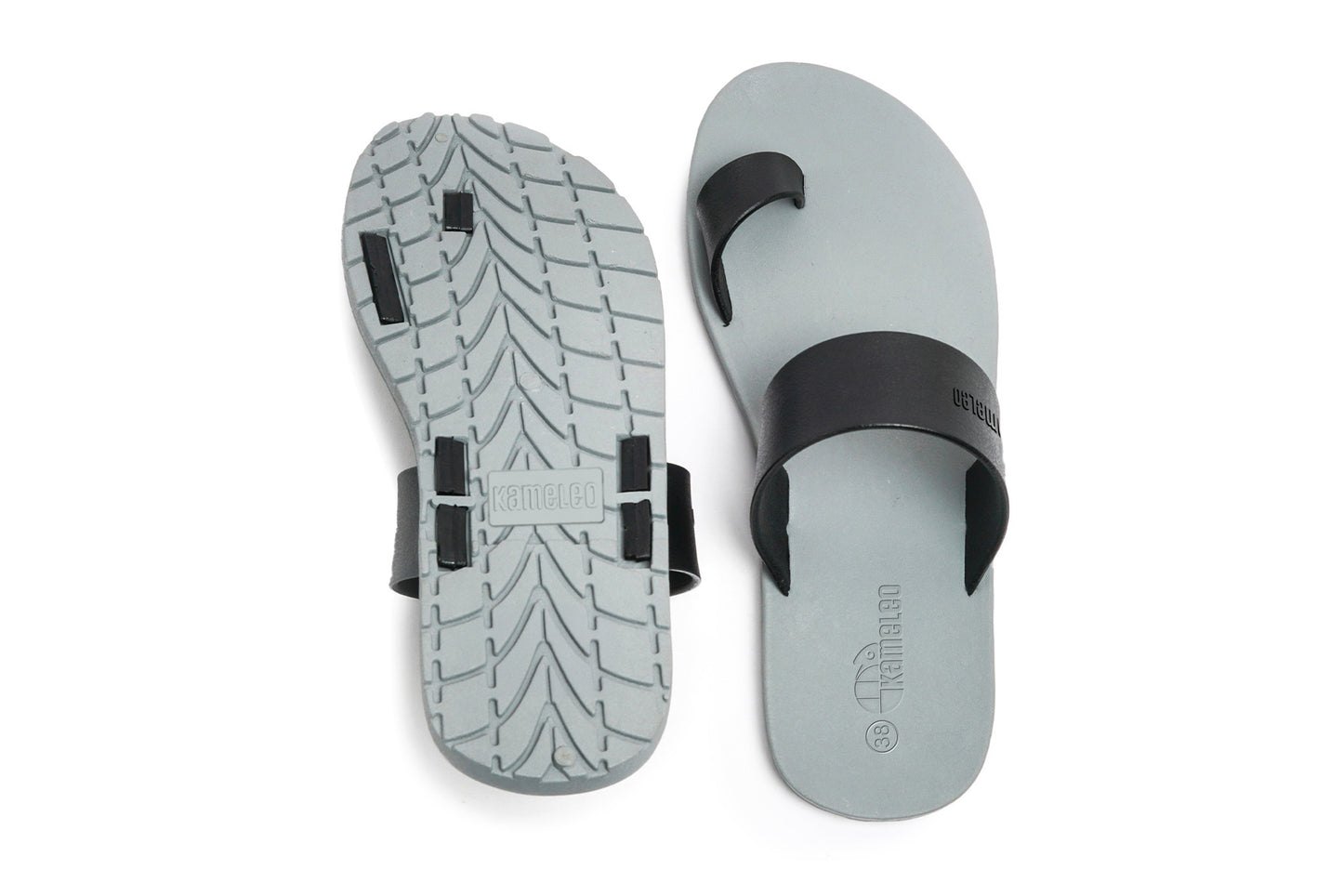 Pop Thumb Grey Sole Black Strap
