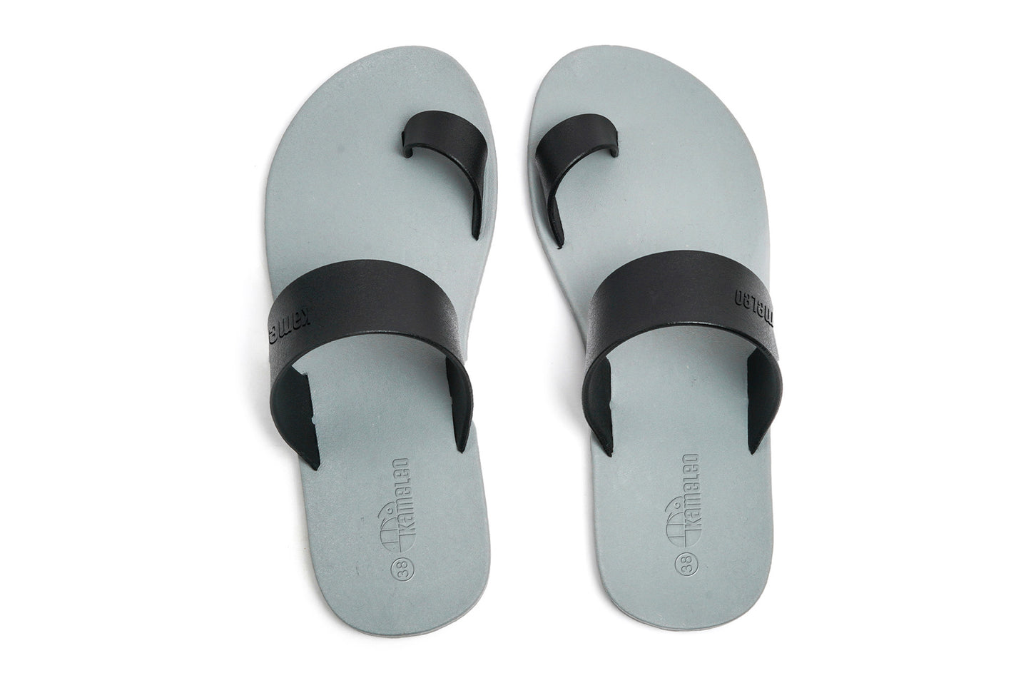 Pop Thumb Grey Sole Black Strap