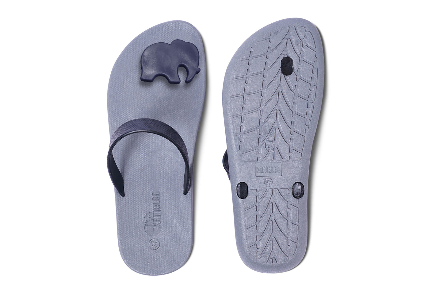 Poppi Ellie Grey Sole Black Strap