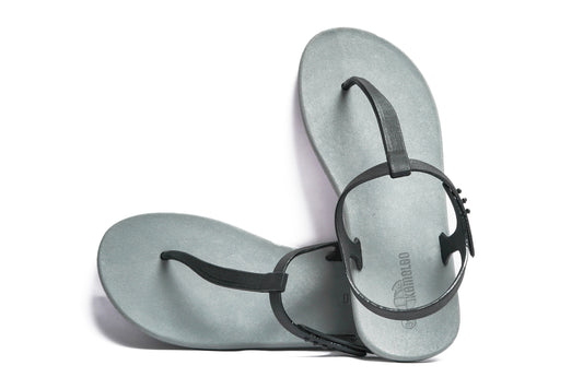 Saily Grey Sole Black Strap